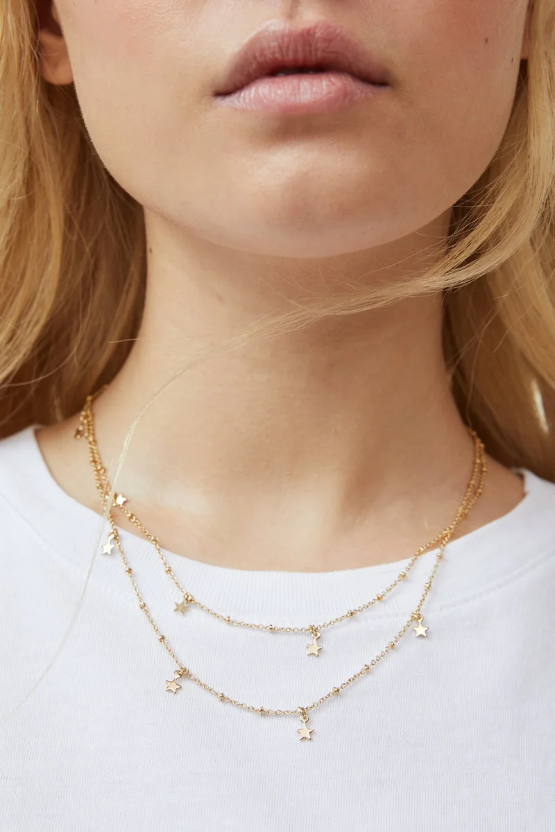 Rubi 2Pk Fine Chain Necklace